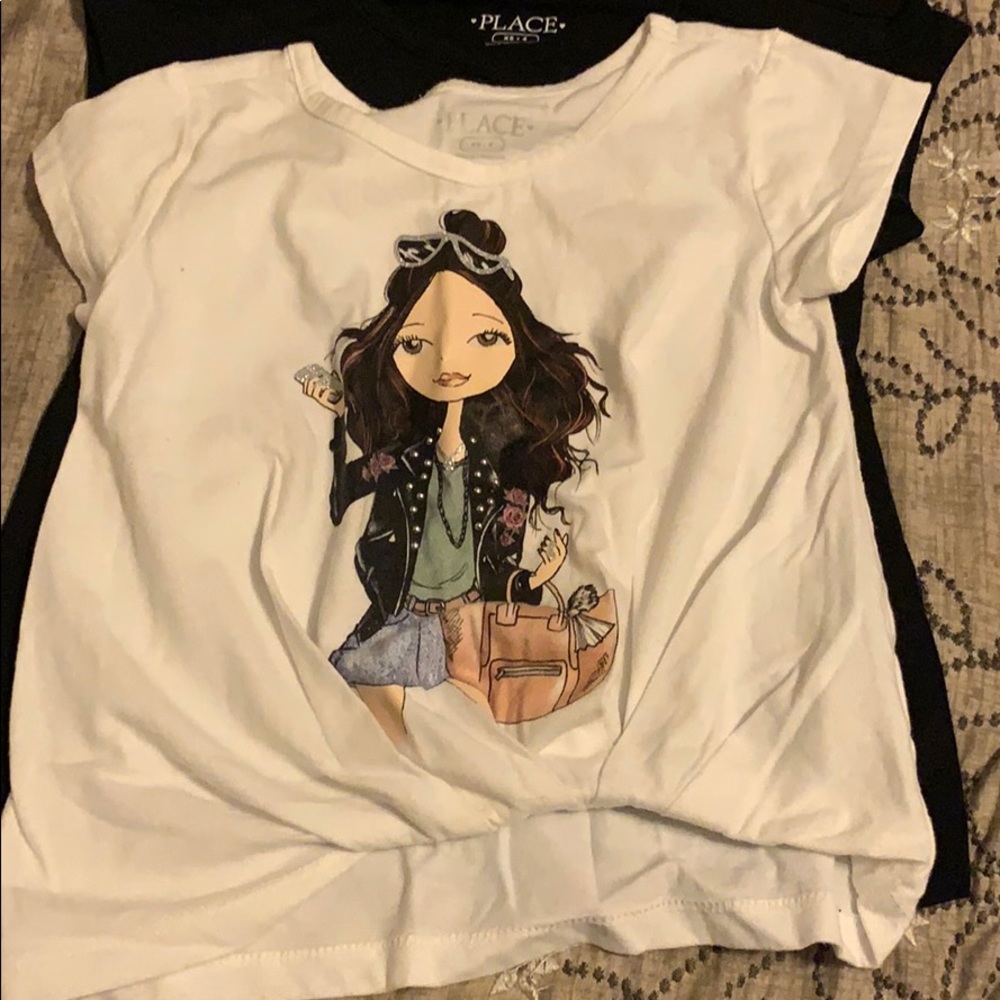 2 childrens place girls tees. Take both for $10